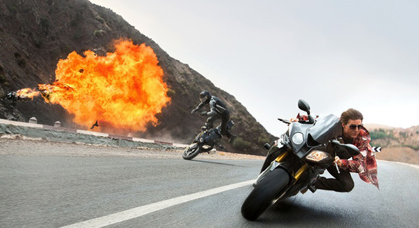 華麗なバイクアクションを披露するトム『ミッション：インポッシブル／ローグ・ネイション』-(C) 2015 Paramount Pictures. All Rights Reserved.