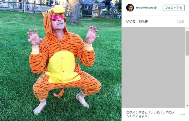 ロバート・ダウニー・Jr.のインスタグラムより