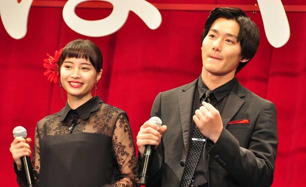 広瀬すず＆野村周平／『ちはやふる 上の句』完成披露試写会