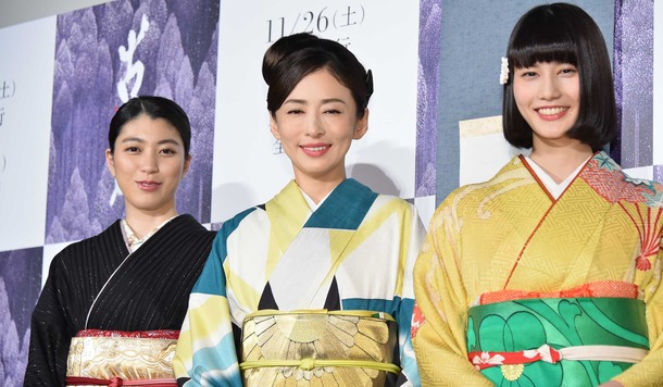 成海璃子＆松雪泰子＆橋本愛／『古都』完成披露試写会