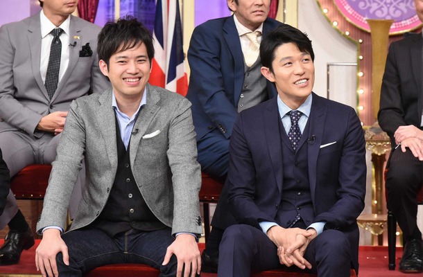 三浦貴大＆鈴木亮平／「しゃべくり007」(C)NTV