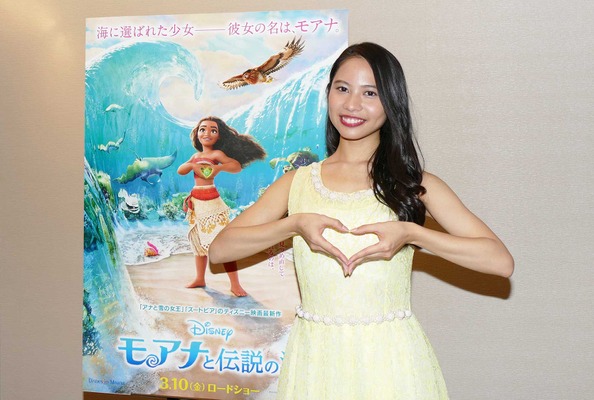 ディズニーヒロインに抜擢された屋比久知奈／『モアナと伝説の海』photo:Ryo Uchida