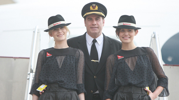 F1オーストラリアGPのためにメルボルンに到着したジョン・トラヴォルタ　-(C) AFLO