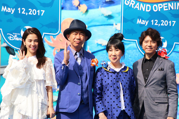 室井滋、木梨憲武、上川隆也、中村アン／新アトラクション「ニモ＆フレンズ・シーライダー」