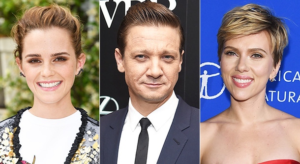 ジェレミー・レナー＆エマ・ワトソン-＆スカーレット・ヨハンソン-(C)Getty Images