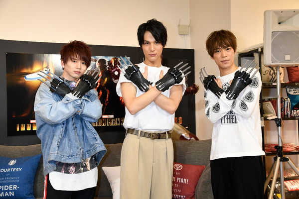 『ブラックパンサー』MovieNEX発売決定記念　MARVEL男子会イベント／花村想太＆中川大志＆小野賢章（C）2018 MARVEL