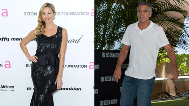 ジョージ・クルーニー＆ステイシー・キーブラー -(C) Reuters/AFLO