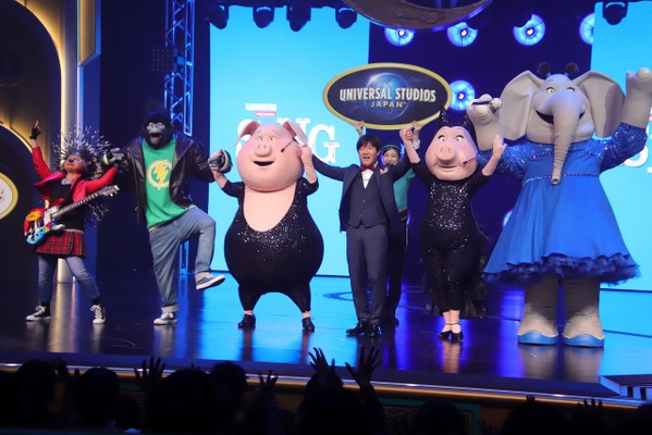 Usj 内村光良が開幕宣言 新アトラクション Sing On Tour オープニングセレモニー Cinemacafe Net