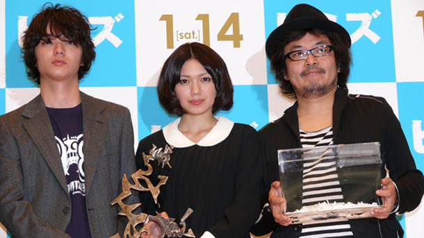 『ヒミズ』完成披露試写会にて