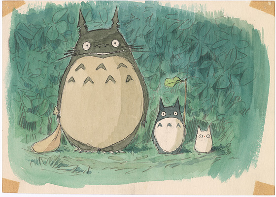 『宮崎駿展』イメージ画『となりのトトロ』(1988)イメージボード 宮崎駿（C） 1988 Studio Ghibli