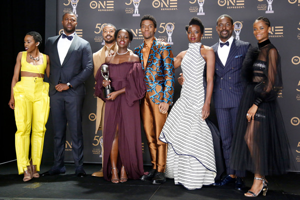 『ブラックパンサー』キャスト陣 Photo by Liliane Lathan/Getty Images for NAACP