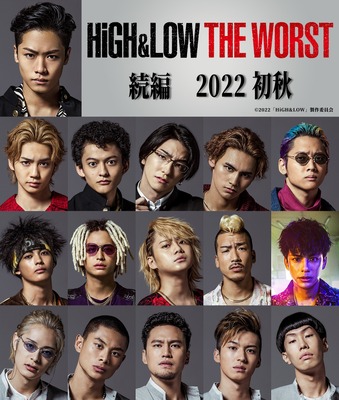 『HiGH&LOW THE WORST』続投キャラクター　（C）2022「HiGH&LOW」製作委員会
