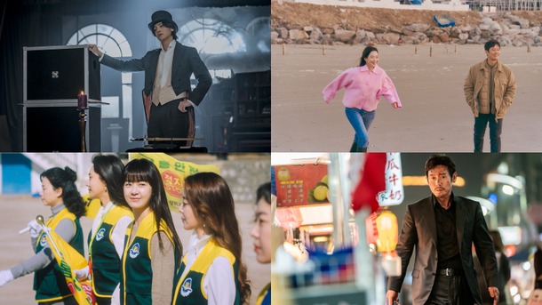 「アンナラスマナラ～」「私たちのブルース」「グリーン～」『夜叉～』組み写真