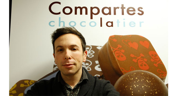 「サロン・デュ・ショコラ 2013」で来日した「コンパーテス  ショコラティエ」のオーナー兼ショコラティエのジョナサン・グラム
