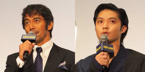 阿部寛＆磯村勇斗／『異動辞令は音楽隊！』初日舞台挨拶