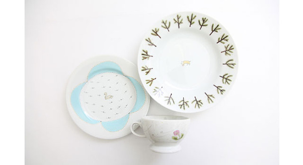 「minä perhonen×PASS THE BATON remake tableware」‘“リトルトリップ”