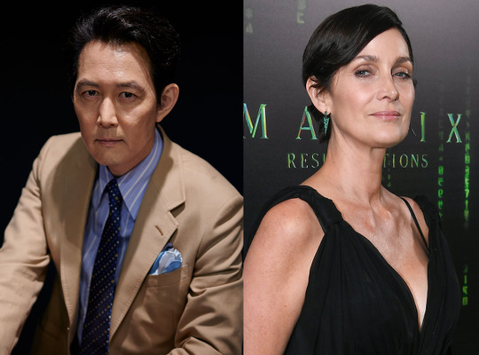 イ・ジョンジェ Photo by Borja B. Hojas/Getty Images／キャリー＝アン・モス Photo by Steve Jennings/Getty Images