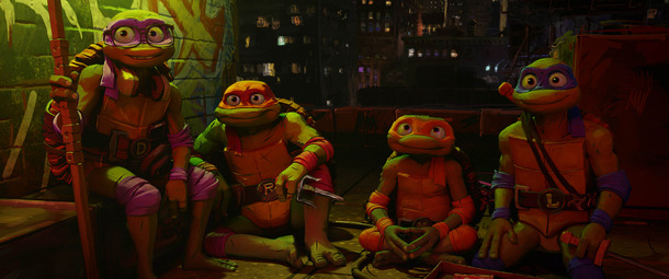 『ミュータント・タートルズ：ミュータント・パニック！』© 2023 PARAMOUNT PICTURES.TEENAGE MUTANT NINJA TURTLES IS A TRADEMARK OF VIACOM INTERNATIONAL INC.