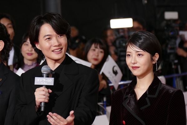 神木隆之介と浜辺美波『ゴジラ-1.0』プレミアイベント