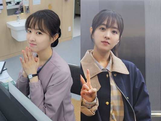 Disney+『照明店の客人たち』主演パク・ボヨン、撮影現場での明るい姿に“ほっこり”【PHOTO】