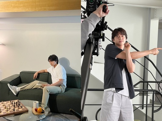 「世界一可愛い46歳」コン・ユ、スポーティー衣装で若々しさ全開！差し入れに興味津々【PHOTO】