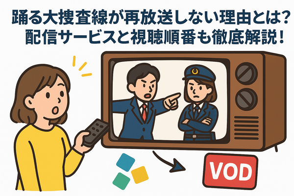 踊る大捜査線が再放送しない理由とは？配信サービスと視聴順番も徹底解説！