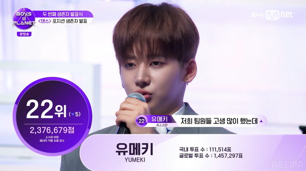 「BOYS II PLANET」第8話　(C) CJ ENM. All Rights Reserved.