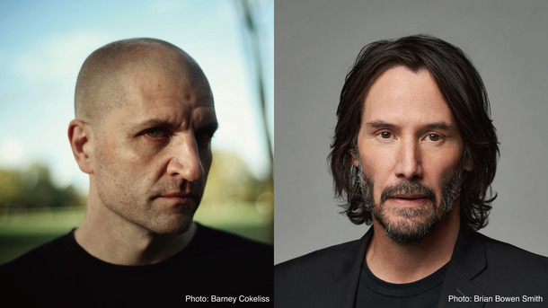 左：チャイナ・ミエヴェル　右：キアヌ・リーブス