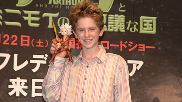 『アーサーとミニモイの不思議な国』　フレディ・ハイモア来日記者会見