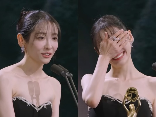 『秘顔-ひがん-』女優パク・ジヒョン、予想外の受賞に涙「7年前は新人賞候補だったのに…」