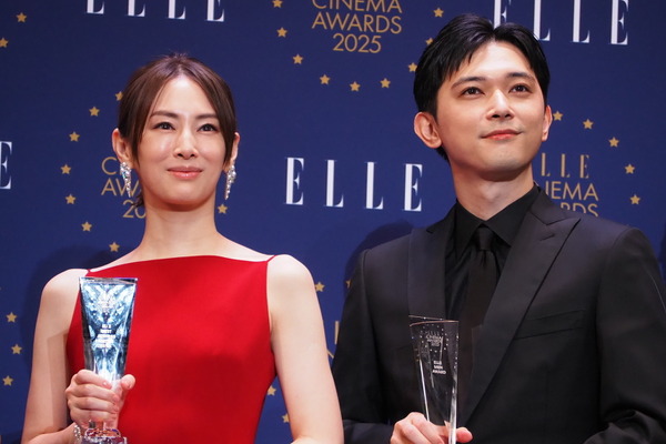 北川景子、吉沢亮／「ELLE CINEMA AWARDS 2025」