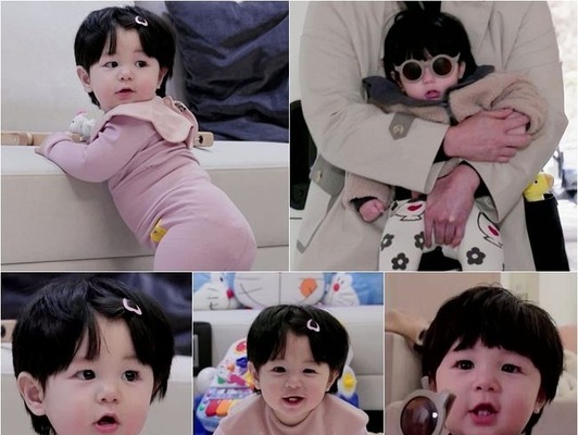 俳優シム・ヒョンタクの愛息ハルちゃん、“オールピンク”で可愛さ全開！【PHOTO】