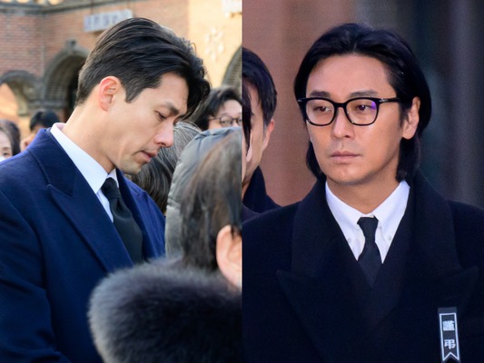 ヒョンビン、チュ・ジフンらがお見送り。故アン・ソンギさん告別式の様子【PHOTO】