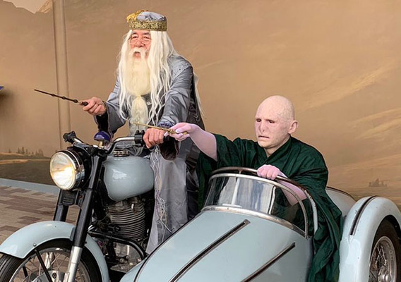 ダンブルドアとヴォルデモートのツーリング／投稿主さん提供