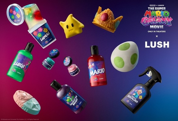 映画『ザ・スーパーマリオギャラクシー・ムービー』 × LUSH ※イメージ画像
