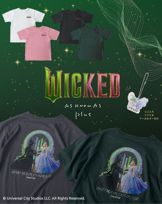 アクリルキーホルダー付 WICKEDコラボTシャツ (Q11125)