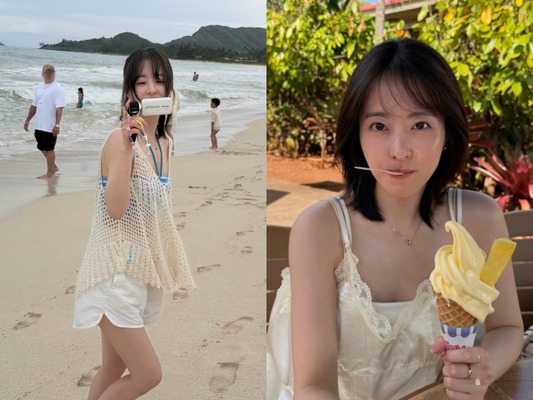 “童顔女優” パク・ボヨン、爽やかなハワイ満喫写真を大放出！「まるで青春映画のワンシーン」【PHOTO】