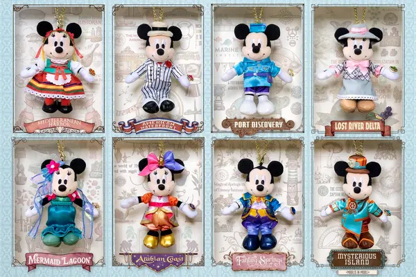 ぬいぐるみチャーム　東京ディズニーシー25周年“スパークリング・ジュビリー”©Disney ©Disney/Pixar
