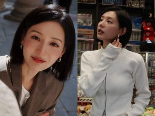 『涙の女王』キム・ジウォン、ロングから“端正ボブ”でミラノに降臨！視線を独り占めする圧倒的最旬ビジュ【PHOTO】