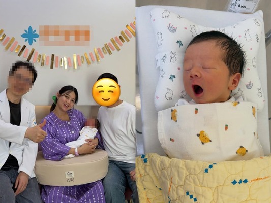 無事に出産を終えた女優ナム・ボラ、愛する夫と天使のような愛息を初公開！【PHOTO】