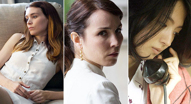 （左）ルーニー・マーラ『サイド・エフェクト』-(C) 2013 Happy Pill Distribution, LLC. All rights reserved.／（中央）ノオミ・ラパス『デッドマン・ダウン』 -(C) 2012 DMD PRODUCTIONS, LLC. ALL RIGHTS RESERVED.／（右）満島ひかり『夏の終り』 -(C) 2012年映画「夏の終り」製作委員会