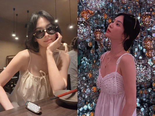 お忍びで日本に…！女優ソン・ヘギョ、夜の街でも隠しきれないオーラ【PHOTO】