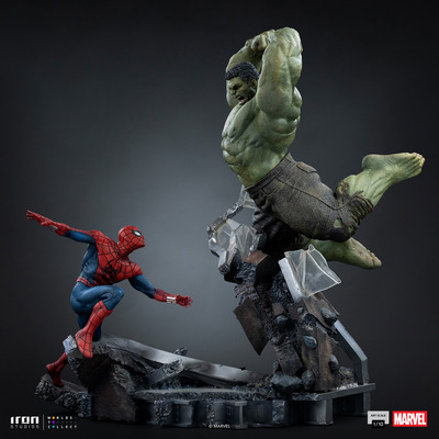 『マーベル』 【アイアン・スタジオ　スタチュー】「アートスケール」1/10スケール　スパイダーマン vs ハルク