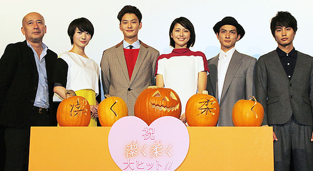 岡田将生＆長澤まさみ＆波瑠＆高良健吾＆中村蒼＆新城毅彦（監督）／『潔く柔く きよくやわく』初日舞台挨拶