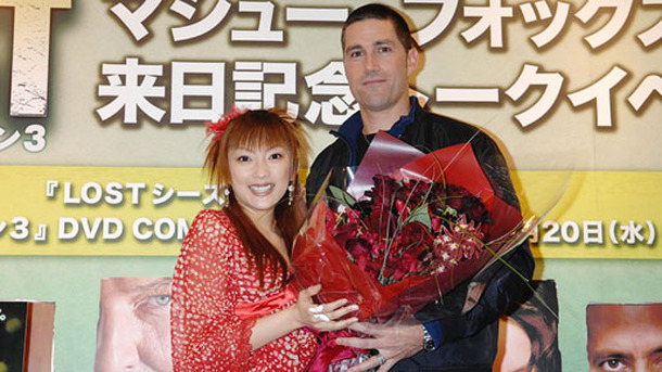 「LOST シーズン3」DVD発売記念イベント　マシュー・フォックス＆山田まりや　