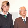 『NEXT −ネクスト−』公開記念イベントに登場した上地雄輔と福島寛氏。
