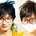 向井理のものまねメイク（左：本人、右：ざわちん）／『小野寺の弟・小野寺の姉』PRイベント