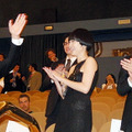 『スカイ・クロラ』公式上映に出席した（左から）押井守監督、菊地凛子、加瀬亮　photo：Ayako Ishizu