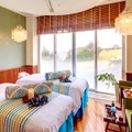 「urumoSpa」ペアルーム。カップルや友人、家族でと、ペアで一緒にリフレッシュ。