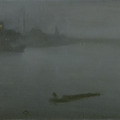 《青と銀色のノクターン》　　1872-78年　イェール英国芸術センターYale Center for British Art, Paul Mellon Fund